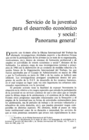 Servicio de la juventud para el desarrollo económico y social: panorama general