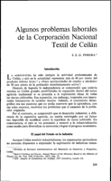 Algunos problemas laborales de la Corporación Nacional Textil de Ceilán