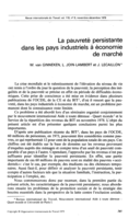 La pauvreté persistante dans les pays industriels à économie de marché