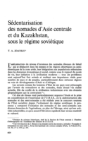 Sédentarisation des nomades d'asie centrale et du Kazakhstan, sous le régime soviétique