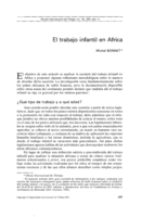 Trabajo infantil en Africa