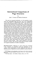 International comparisons of wage structures
