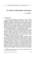 La noción de desempleo tecnológico