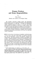 Women workers and home responsibilities