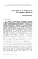 La industria de la construcción en países en desarrollo