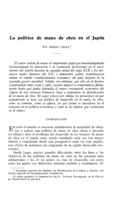 La política de mano de obra en el Japón