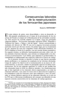 Consecuencias laborales de la reestructuración de los ferrocarriles japoneses