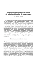 Repercusiones económicas y sociales de la industrialización de zonas rurales