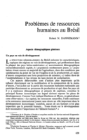 Problèmes de ressources humaines au Brésil