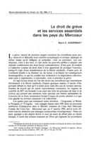 Le droit de grève et les services essentiels dans les pays du Mercosur