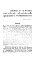 Influencia de las normas internacionales del trabajo en la legislación y la práctica irlandesas