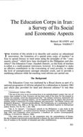 The education corps in Iran: a survey of its social and economic aspects