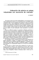 Indexación de salarios en países industriales con economía de mercado