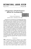 Programme of social insurance reform in Czechoslovakia