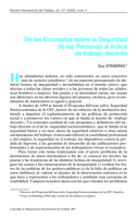 De las Encuestas sobre la Seguridad de las Personas al índice de trabajo decente