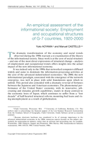 An empirical assessment of the informational society: employment and occupational structures of G-7 countries, 1920-2000
