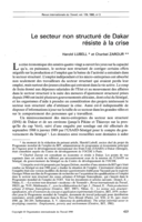 Le secteur non structuré de Dakar résiste à la crise