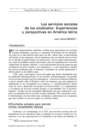 Los servicios sociales de los sindicatos: experiencias y perspectivas en América Latina