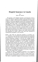 Hospital insurance in Canada