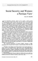 Social security and women: a partisan view