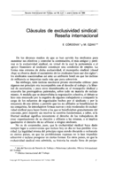 Cláusulas de exclusividad sindical: reseña internacional