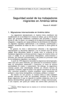Seguridad social de los trabajadores migrantes en América latina