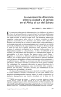 La evanescente diferencia entre la ciudad y el campo en el Africa al sur del Sahara
