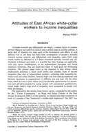 Attitudes of East African white-collar workers to income inequalities