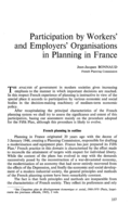 Participation by workers' and employers' organisations in planning in France