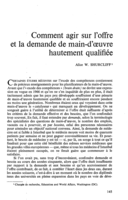Comment agir sur l'offre et la demande de main-d oeuvre hautement qualifiée