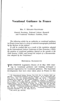Vocational guidance in France
