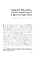 Expansión demográfica, distribuciónd el ingreso y desarrollo económico