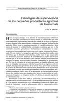 Estrategias de supervivencia de los pequeños productores agrícolas de Guatemala