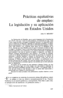 Prácticas equitativas de empleo: la legislación y su aplicación en Estados Unidos