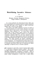 Merit-rating incentive schemes