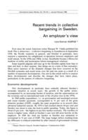 Recent trends in collective bargaining in Sweden: an employer's view