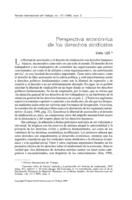 Perspectiva económica de los derechos sindicales
