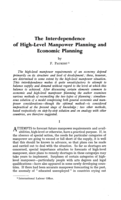 The interdependence of high-level manpower planning and economic planning