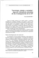 Tecnología, trabajo y sociedad: algunos indicadores extraídos de las investigaciones de la OIT