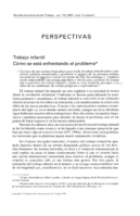 Trabajo infantil: cómo se está enfrentando el problema