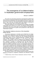 The emergence of co-determination in Australian government employment