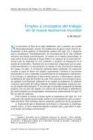 Empleo y conceptos del trabajo en la nueva economía mundial