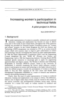 Increasing women's participation in technical fields: a pilot project in Africa