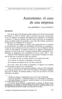 Ausentismo: el caso de una empresa