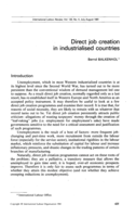 Direct job creation in industrialised countries