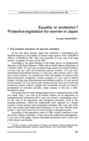 Equality or protection?: protective legislation for women in Japan