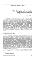 The changing role of public employment services