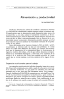 Alimentación y productividad