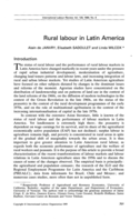 Rural labour in Latin America