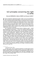 ILO principles concerning the right to strike